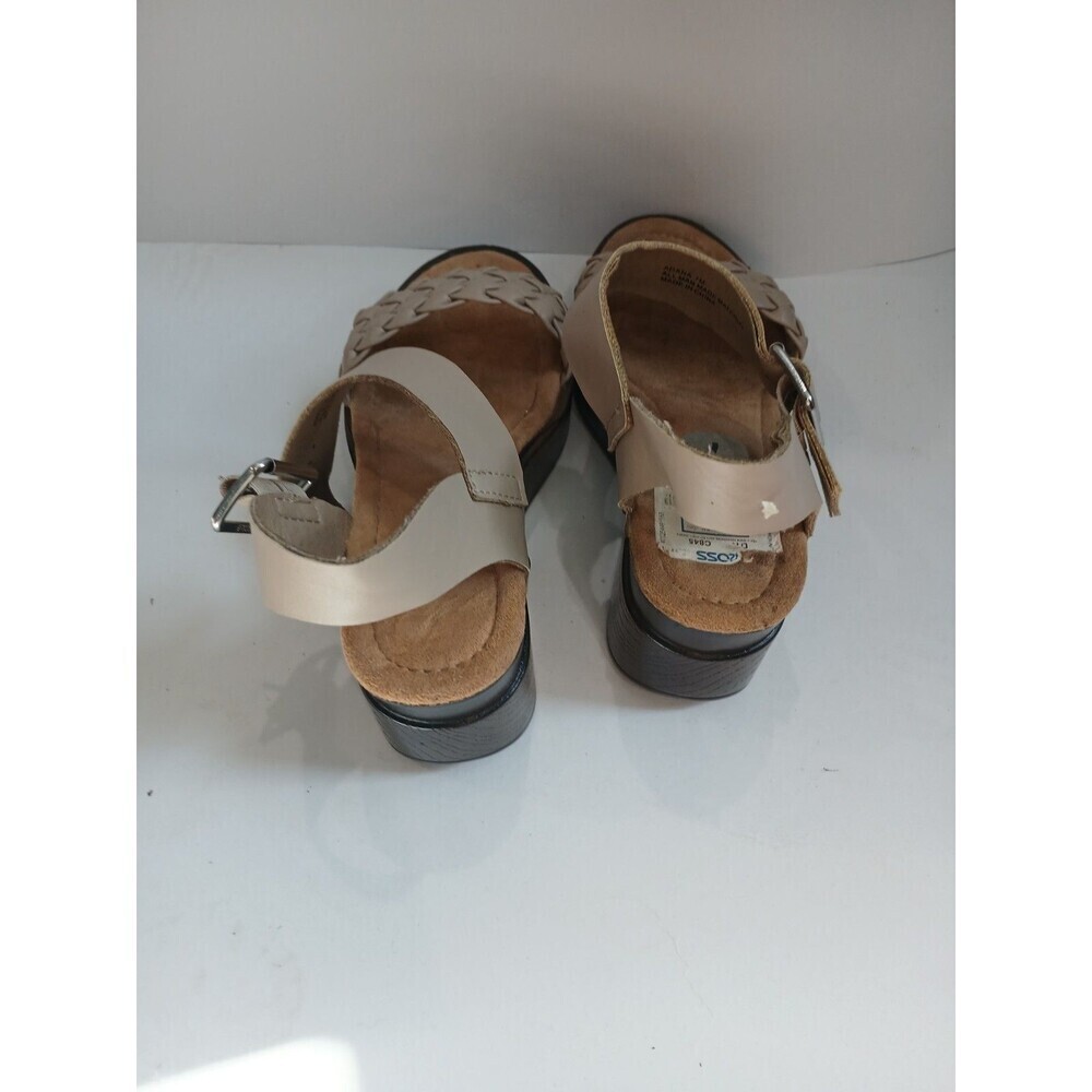 Women’s Braided Strap Sandals Beige Size 7 Casual Comfort Ankle Strap - Picture 5 of 5
